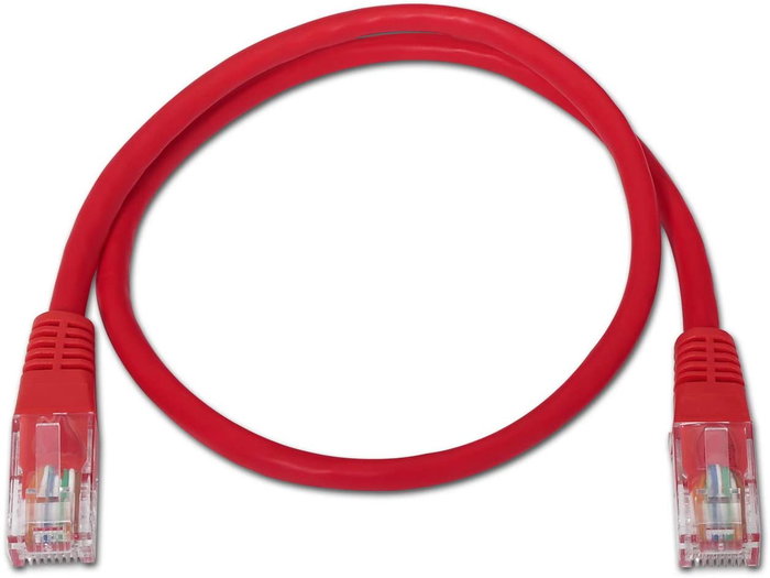 Aisens Cable de Red Cat.5e UTP AWG24 Rojo 0,5m